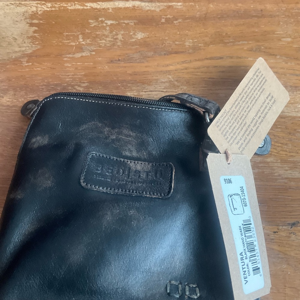 Black Leather Crossbody Bag